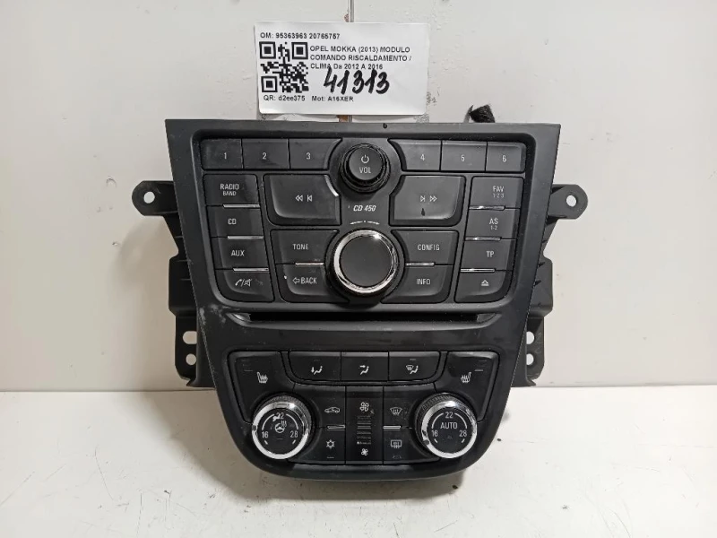 Modulo Comando Riscaldamento Clima 95363963 20765757 Opel Mokka 2013