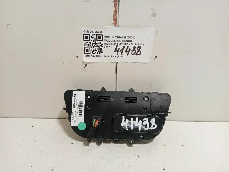 Modulo Comando Riscaldamento Clima 20765760 Opel Mokka B 2020