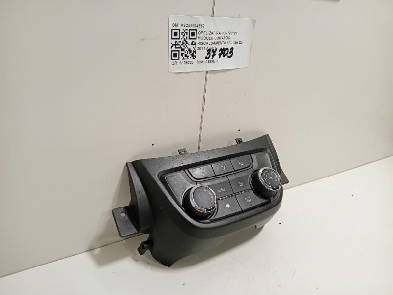 Modulo Comando Riscaldamento Clima A2C53374862 Opel Zafira C 2012