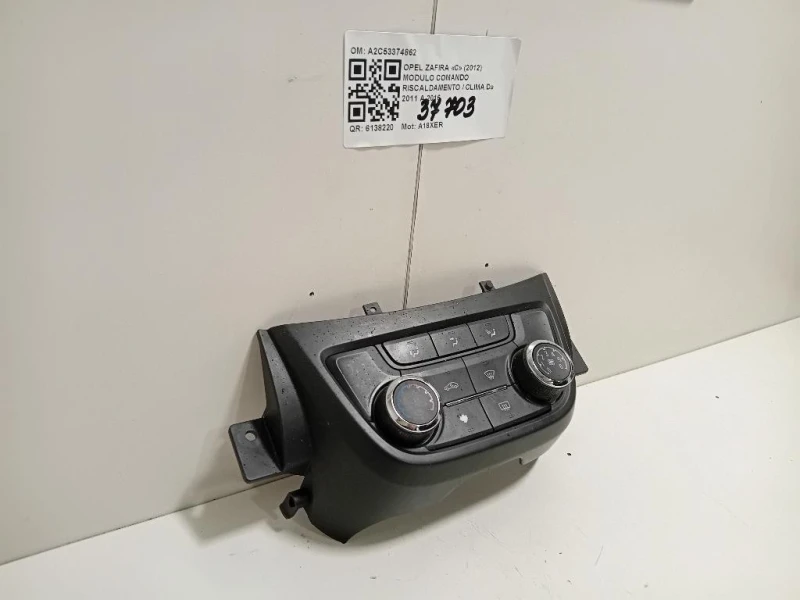 Modulo Comando Riscaldamento Clima A2C53374862 Opel Zafira C 2012