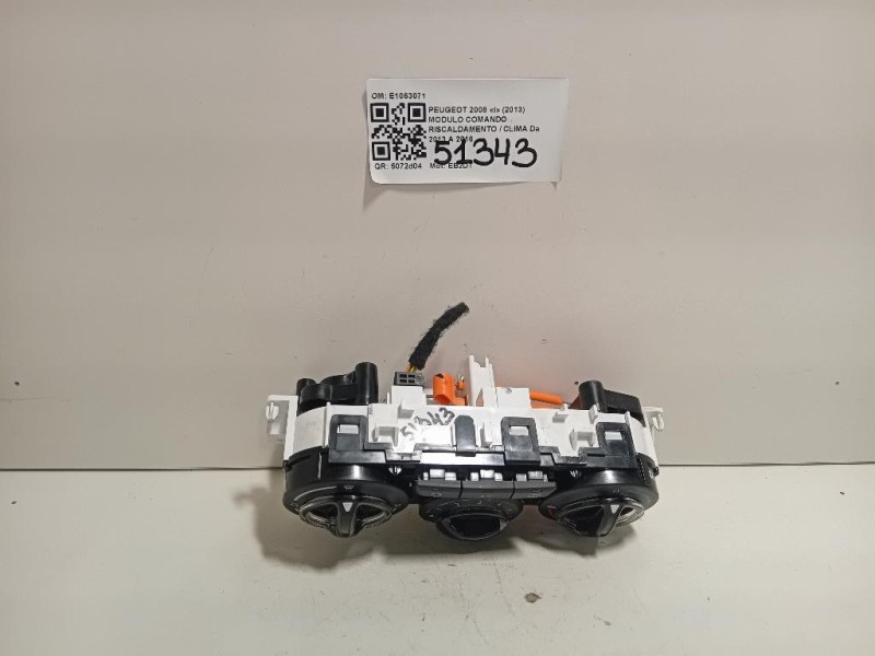 Modulo Comando Riscaldamento Clima E1063071 Peugeot 2008 I 2013
