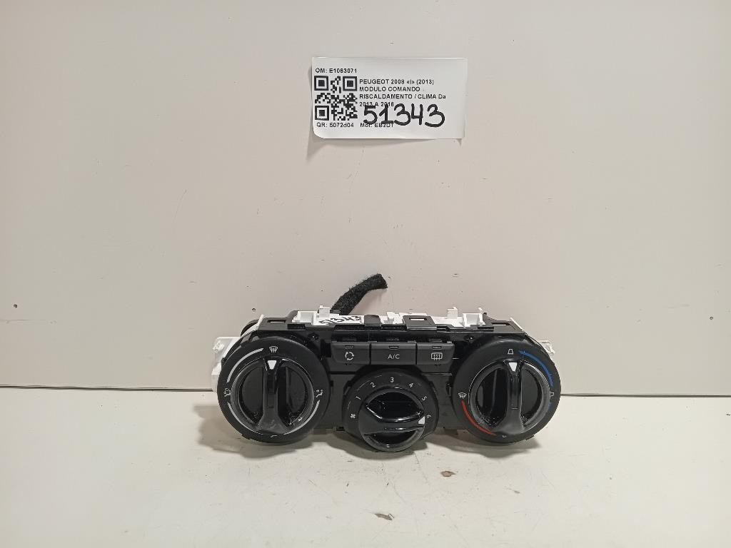 Modulo Comando Riscaldamento Clima E1063071 Peugeot 2008 I 2013