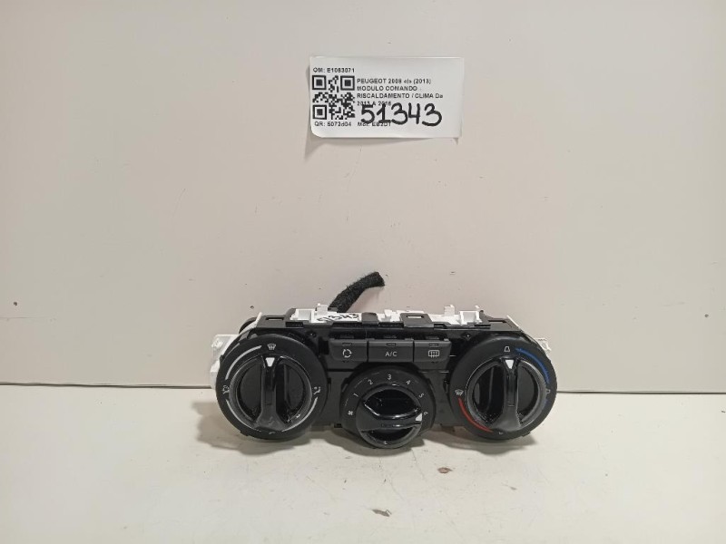 Modulo Comando Riscaldamento Clima E1063071 Peugeot 2008 I 2013