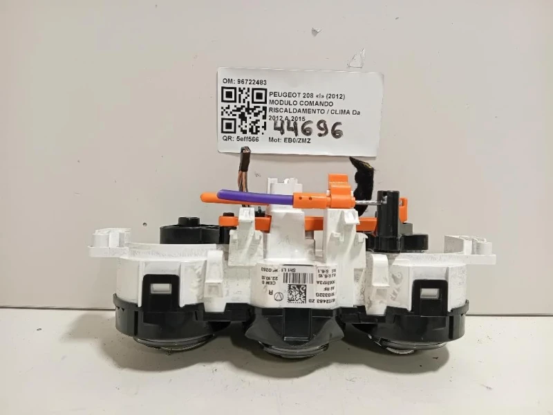 Modulo Comando Riscaldamento Clima 96722483 Peugeot 208 I 2012
