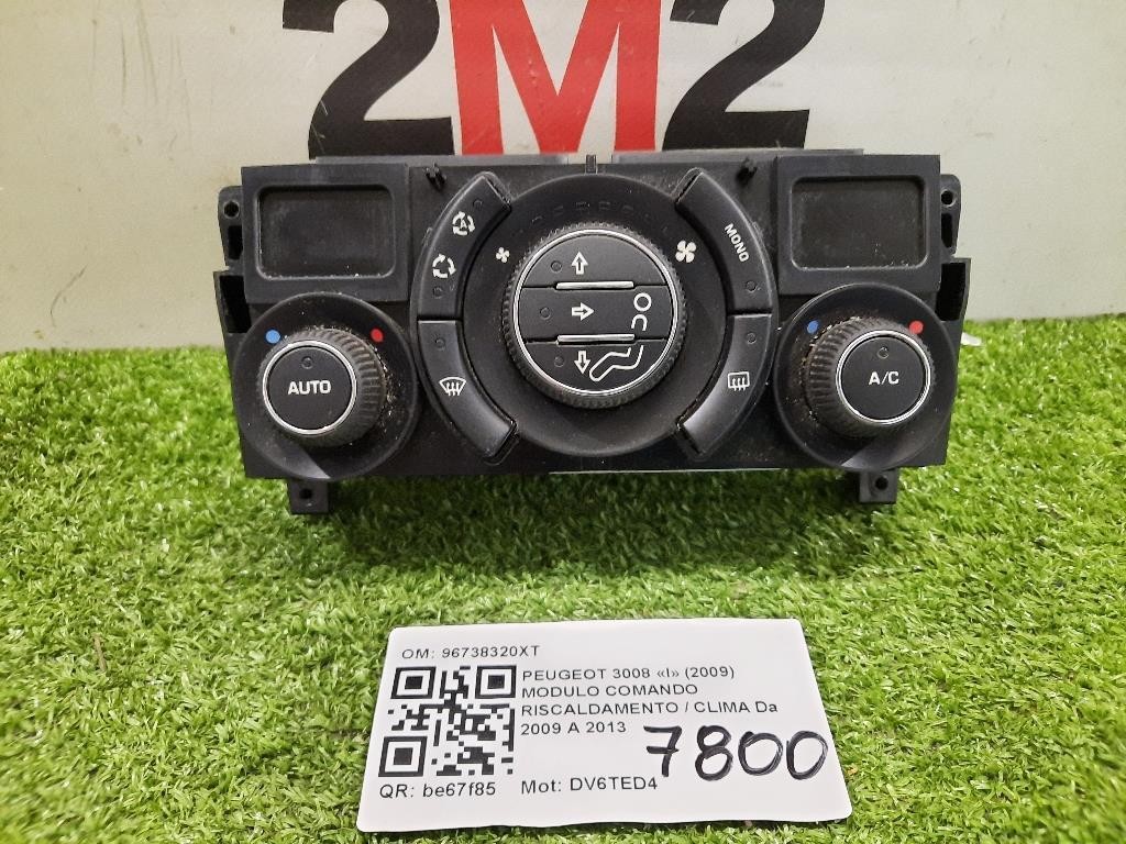 Modulo Comando Riscaldamento Clima 96738320XT Peugeot 3008 I 2009