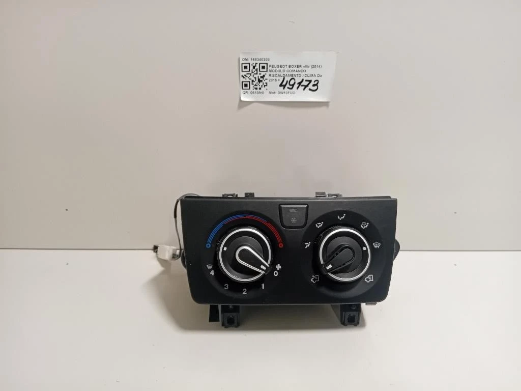 Modulo Comando Riscaldamento Clima 168340200 Peugeot Boxer III 2014