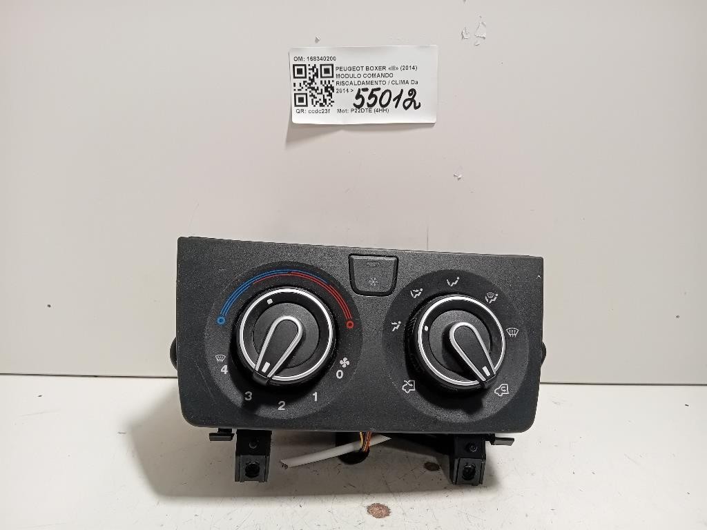Modulo Comando Riscaldamento Clima 168340200 Peugeot Boxer III 2014