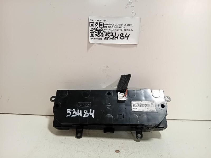 Modulo Comando Riscaldamento Clima 275105430R Renault Captur I 2017