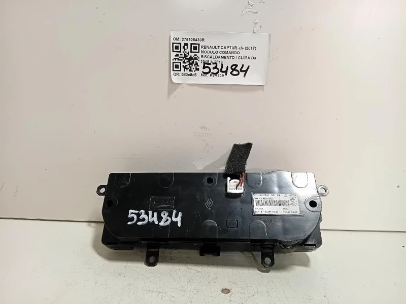Modulo Comando Riscaldamento Clima 275105430R Renault Captur I 2017