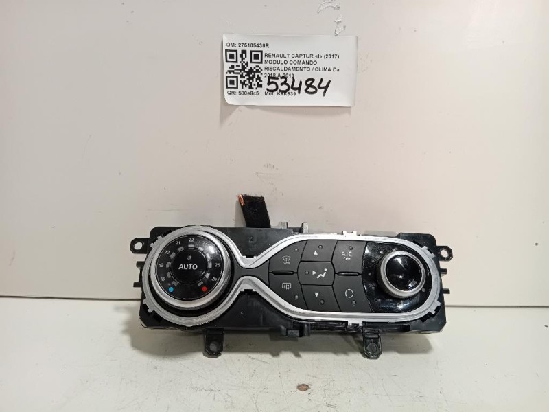 Modulo Comando Riscaldamento Clima 275105430R Renault Captur I 2017
