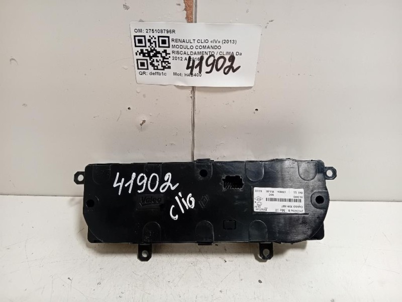 Modulo Comando Riscaldamento Clima 275108796R Renault CLIO IV 2013