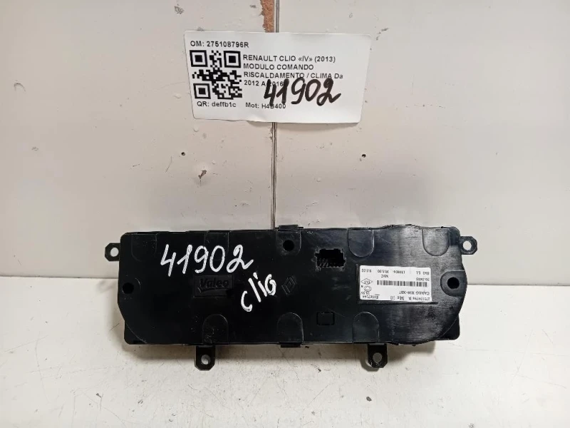 Modulo Comando Riscaldamento Clima 275108796R Renault CLIO IV 2013