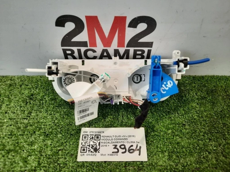 Modulo Comando Riscaldamento Clima 275101687R 272709830R Renault CLIO IV 2016