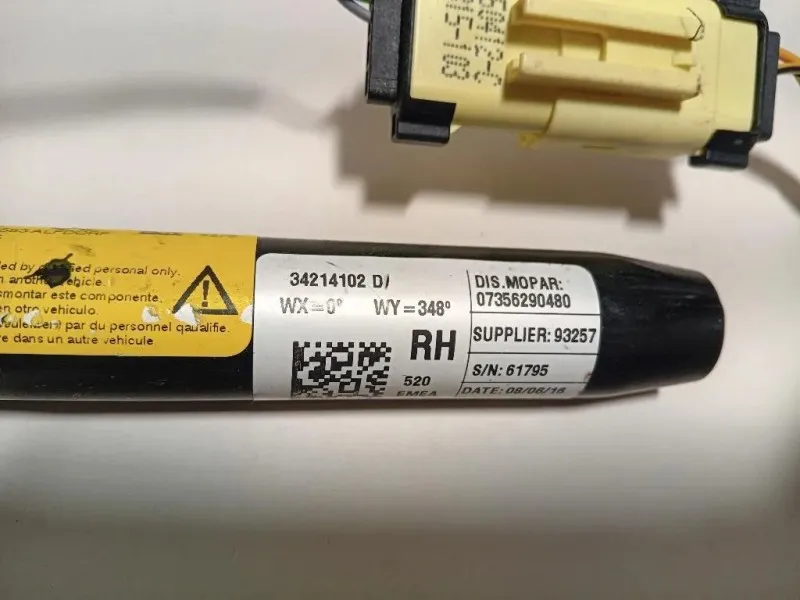 Cintura DI Sicurezza Sedile ANT DX 07356290480 Jeep Renegade 2015