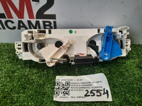 Modulo Comando Riscaldamento Clima 275101203R Renault Mégane III 2012