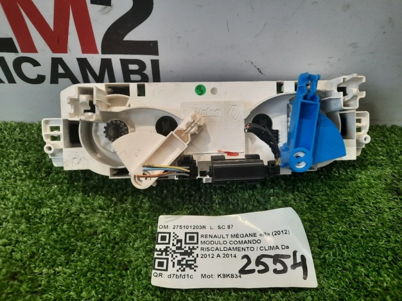 Modulo Comando Riscaldamento Clima 275101203R Renault Mégane III 2012
