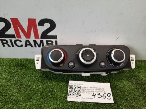 Modulo Comando Riscaldamento Clima 275101203R MODULO CONTROLLO Renault Mégane III SW 2009