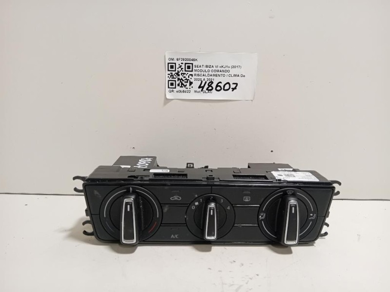 Modulo Comando Riscaldamento Clima 6F2820045K Seat Ibiza VI KJ1 2017