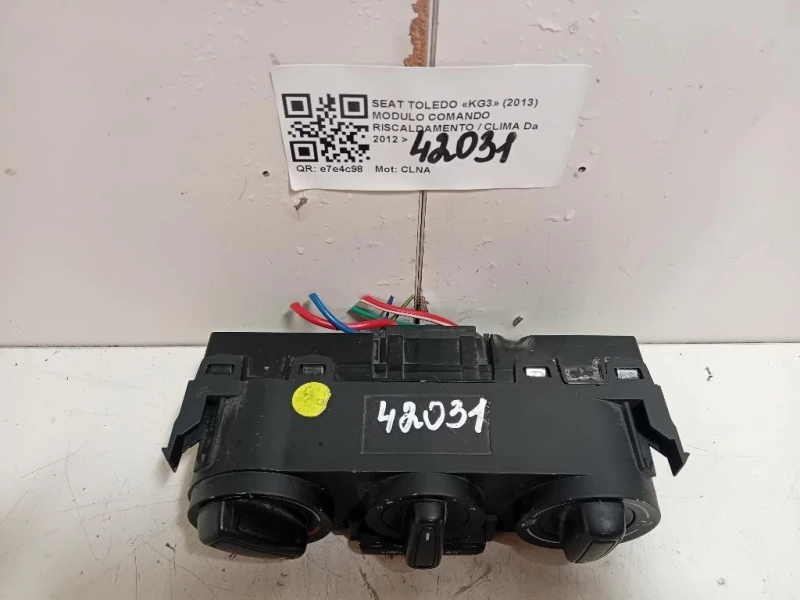 Modulo Comando Riscaldamento Clima MODULO COMANDO RISCALDAMENTO CLIMA Seat Toledo KG3 2013