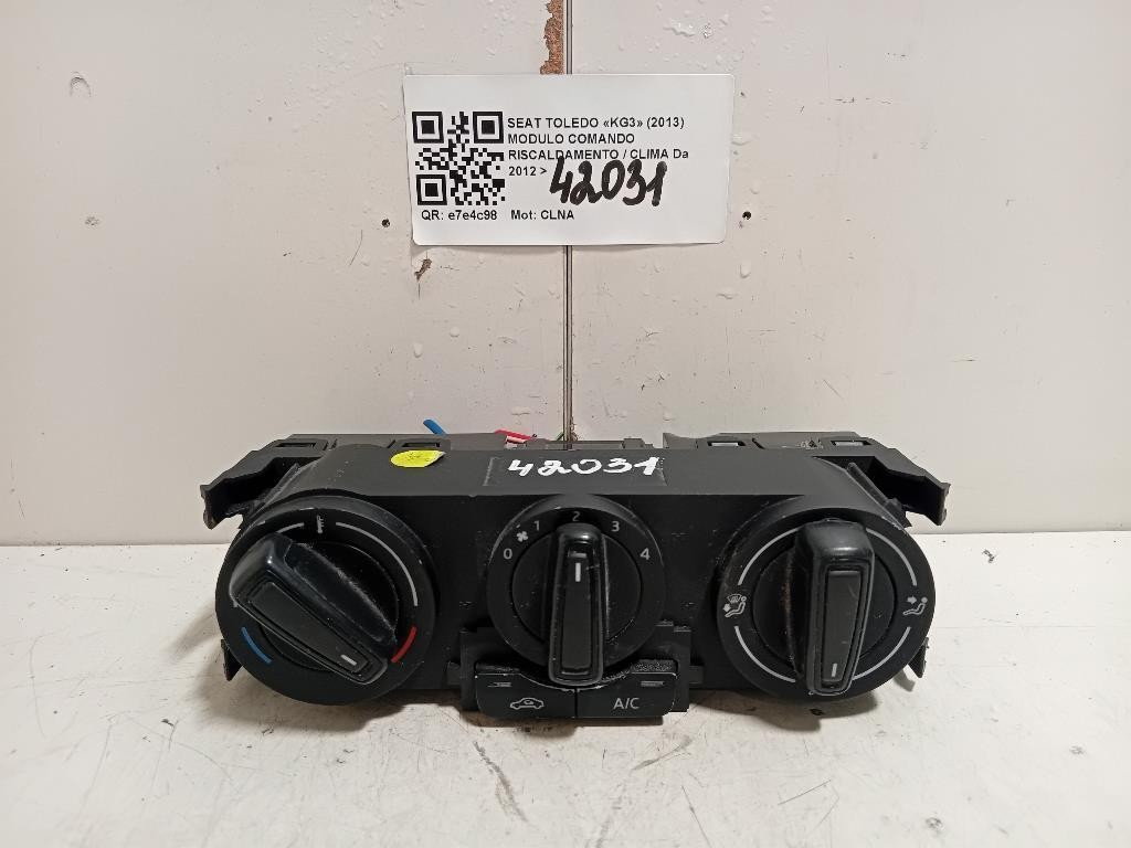Modulo Comando Riscaldamento Clima MODULO COMANDO RISCALDAMENTO CLIMA Seat Toledo KG3 2013