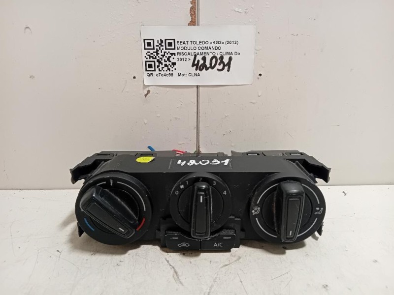 Modulo Comando Riscaldamento Clima MODULO COMANDO RISCALDAMENTO CLIMA Seat Toledo KG3 2013