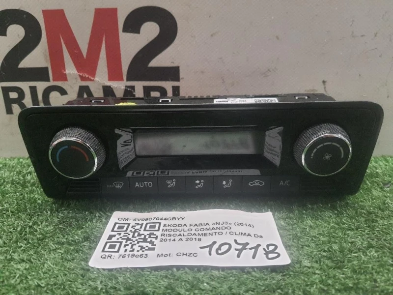Modulo Comando Riscaldamento Clima 6V0907044CBYY Skoda Fabia NJ3 2014