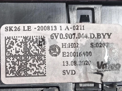 Modulo Comando Riscaldamento Clima 6V0 907 044 Skoda Fabia NJ3 2018