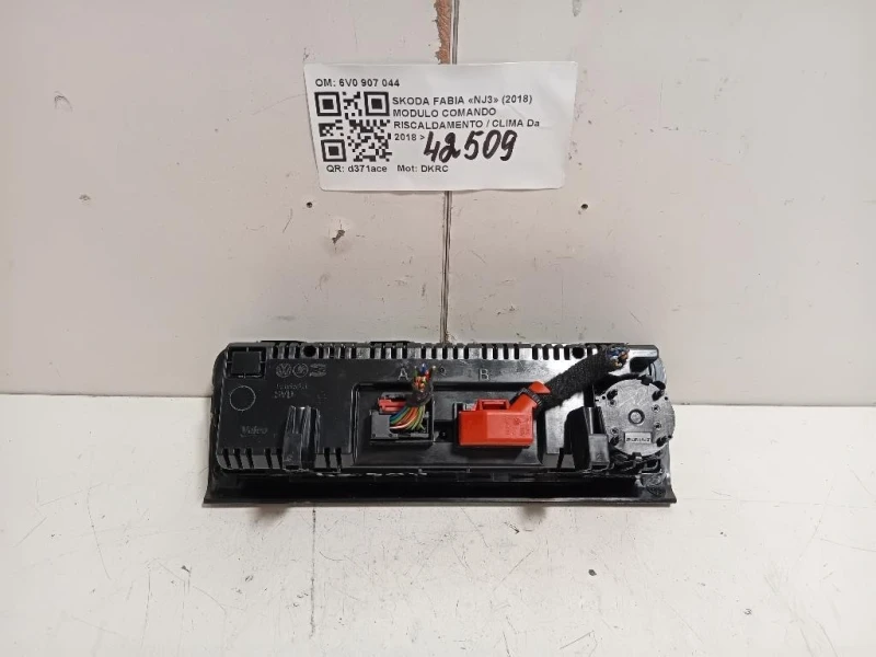 Modulo Comando Riscaldamento Clima 6V0 907 044 Skoda Fabia NJ3 2018