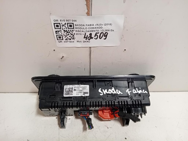 Modulo Comando Riscaldamento Clima 6V0 907 044 Skoda Fabia NJ3 2018