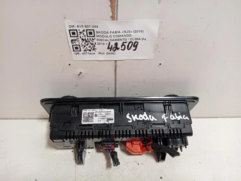 Modulo Comando Riscaldamento Clima 6V0 907 044 Skoda Fabia NJ3 2018