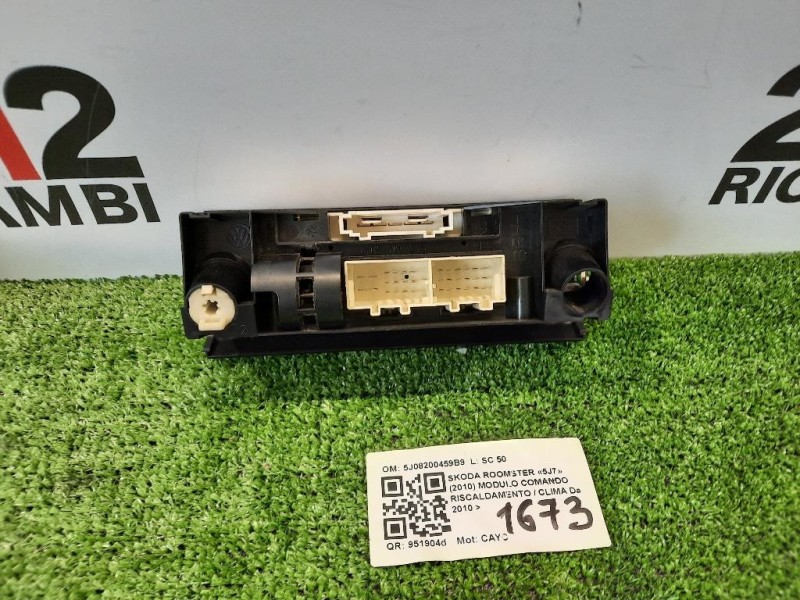 Modulo Comando Riscaldamento Clima 5J08200459B9 Skoda Roomster 5J7 2010
