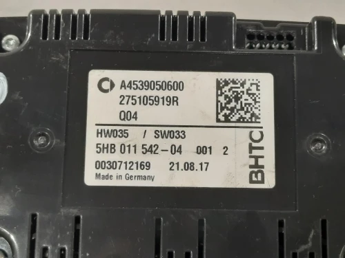 Modulo Comando Riscaldamento Clima 275105919R Smart Forfour 453 2015