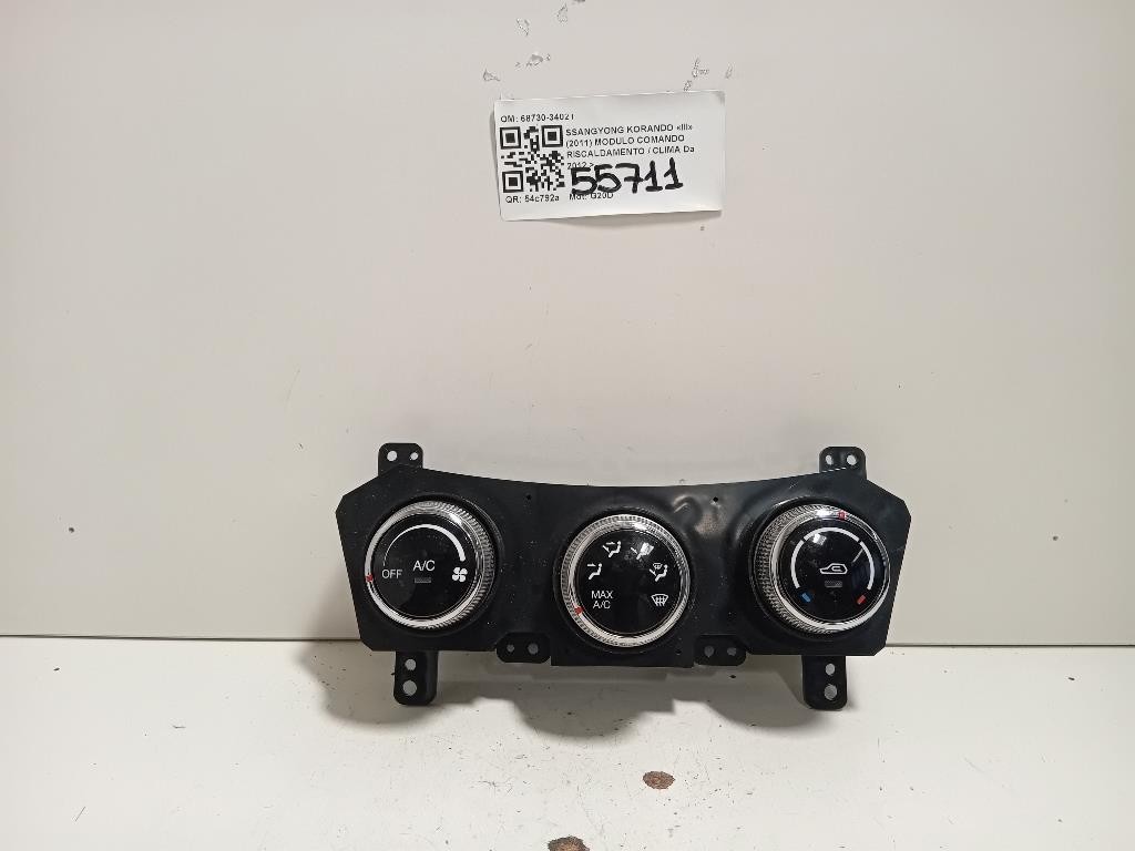 Modulo Comando Riscaldamento Clima 68730-34021 Ssangyong Korando III 2011
