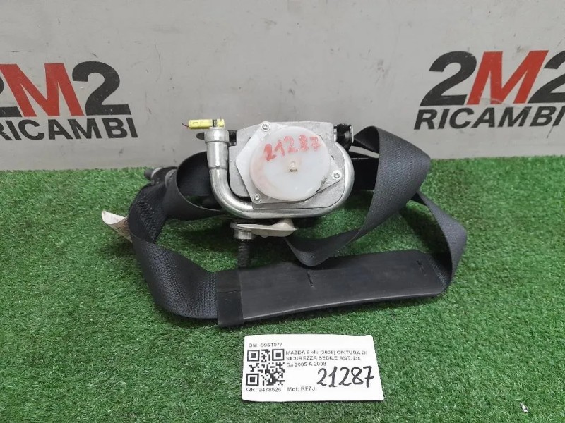Cintura DI Sicurezza Sedile ANT DX C9ST077 Mazda 6 I 2005