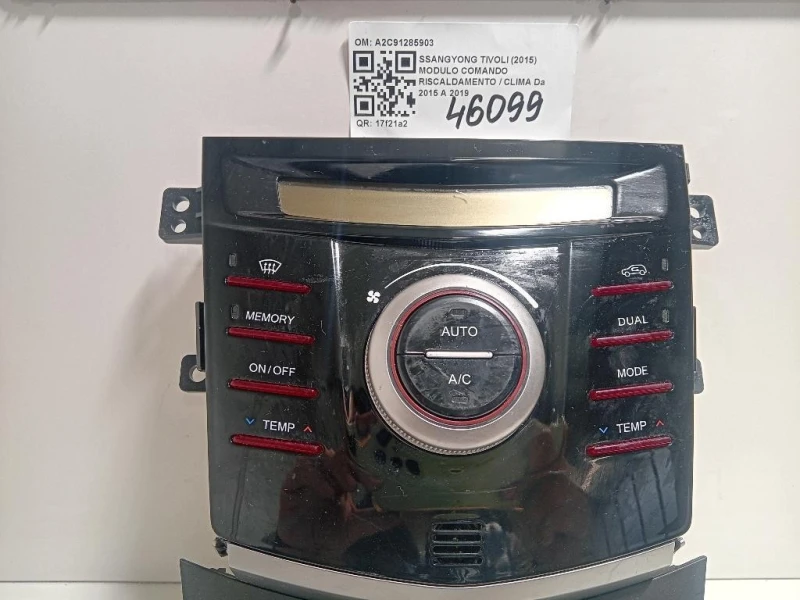 Modulo Comando Riscaldamento Clima A2C91285903 Ssangyong Tivoli 2015