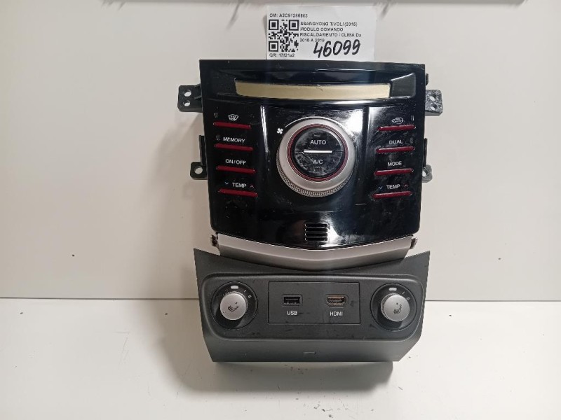 Modulo Comando Riscaldamento Clima A2C91285903 Ssangyong Tivoli 2015