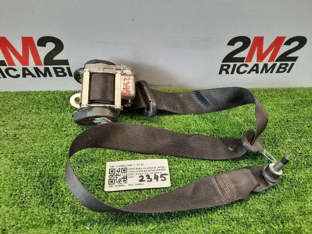 Cintura DI Sicurezza Sedile ANT DX A1698607485 Mercedes Classe B W245 2006