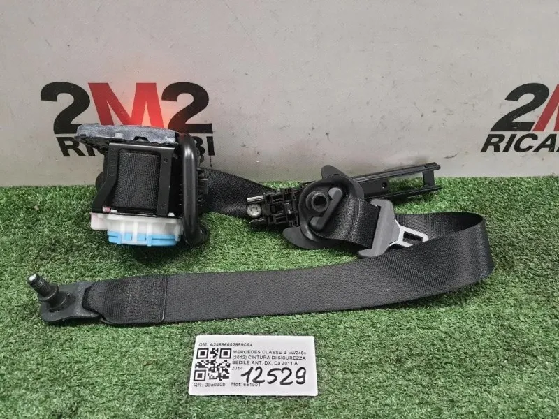 Cintura DI Sicurezza Sedile ANT DX A24686002859C94 Mercedes Classe B W246 2012