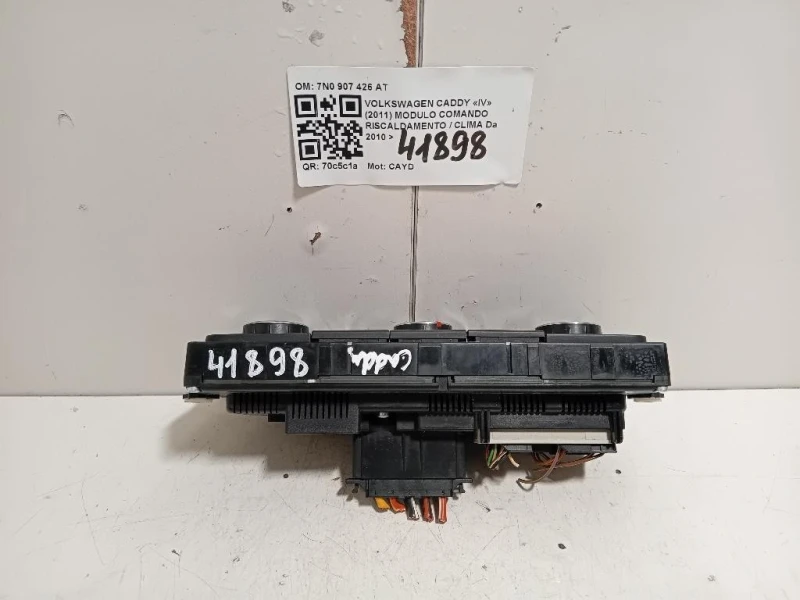 Modulo Comando Riscaldamento Clima 7N0907426AT Volkswagen Caddy IV 2011