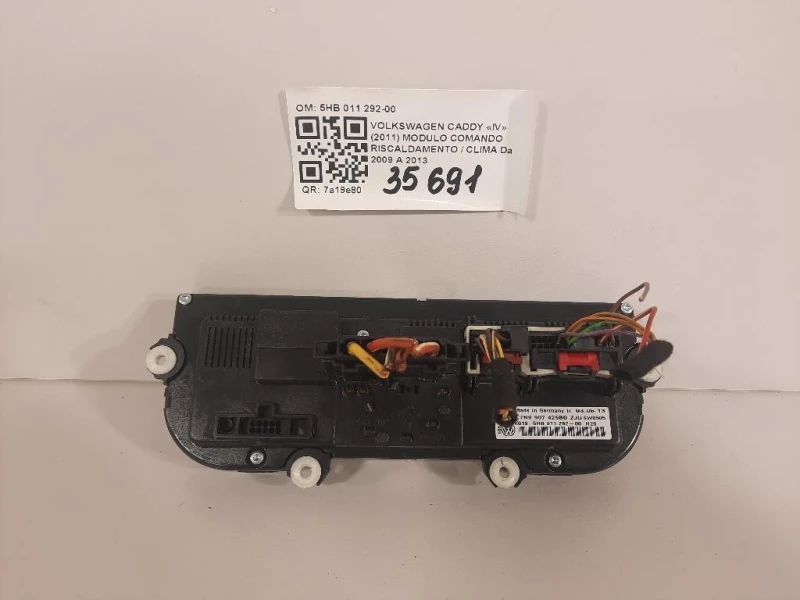 Modulo Comando Riscaldamento Clima 5HB 011 292-00 Volkswagen Caddy IV 2011