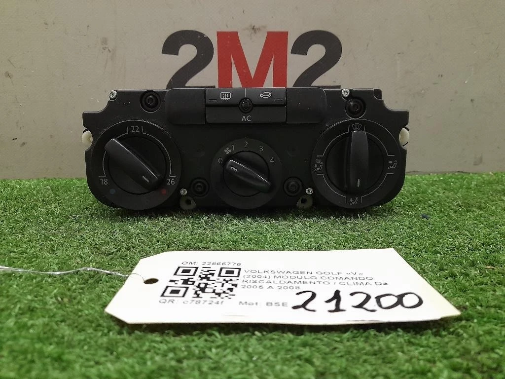 Modulo Comando Riscaldamento Clima 22566776 Volkswagen GOLF V 2004