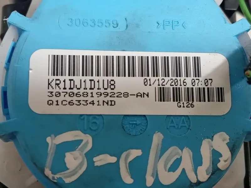 Cintura DI Sicurezza Sedile ANT DX 307068199228 Mercedes Classe B W246 2012