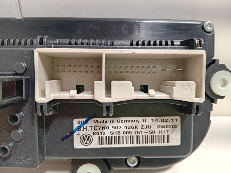 Modulo Comando Riscaldamento Clima 7N0907426K Volkswagen GOLF VI 2009