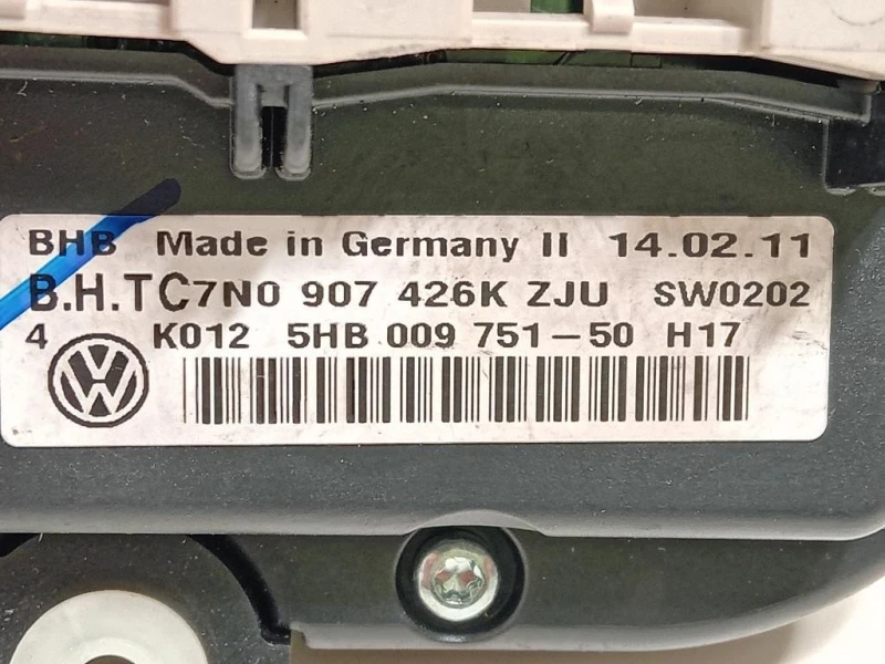 Modulo Comando Riscaldamento Clima 7N0907426K Volkswagen GOLF VI 2009