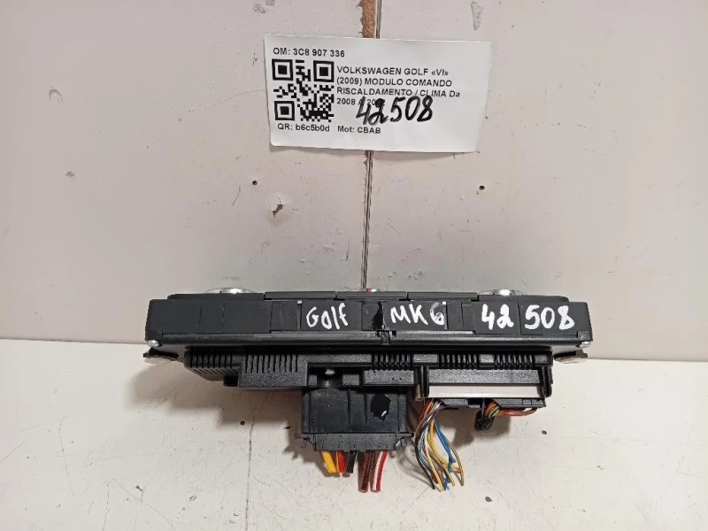 Modulo Comando Riscaldamento Clima 3C8907336 5HB009751 Volkswagen GOLF VI 2009