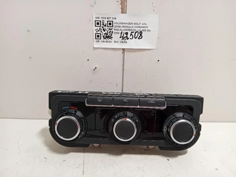Modulo Comando Riscaldamento Clima 3C8907336 5HB009751 Volkswagen GOLF VI 2009