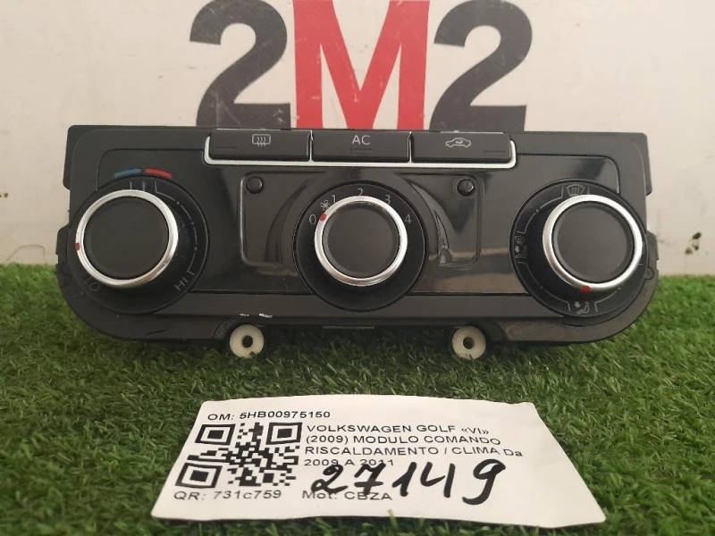 Modulo Comando Riscaldamento Clima 5HB00975150 Volkswagen GOLF VI 2009
