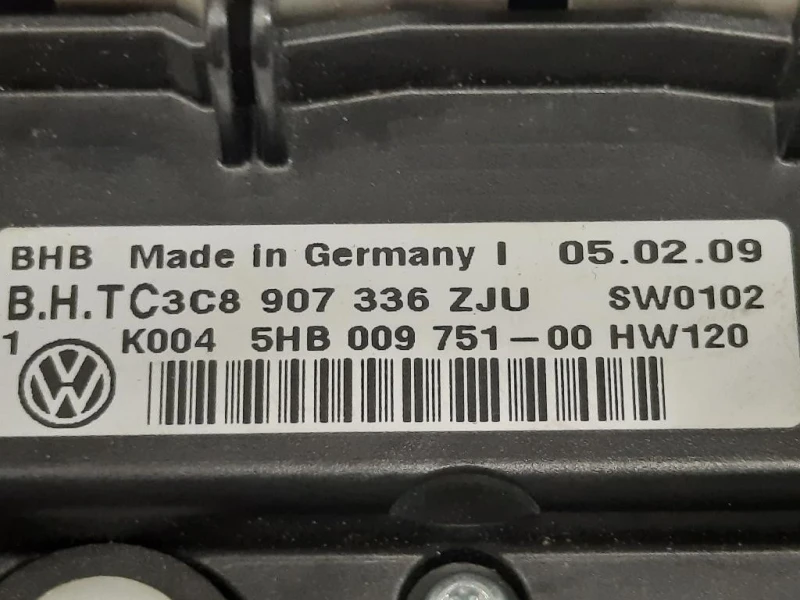 Modulo Comando Riscaldamento Clima 5HB009751-00 Volkswagen GOLF VI 2009