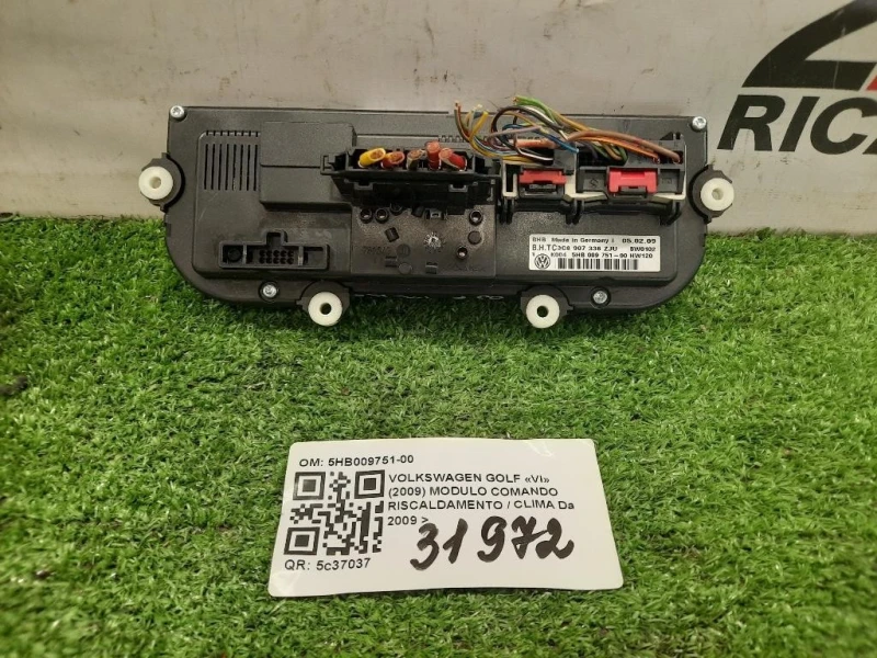 Modulo Comando Riscaldamento Clima 5HB009751-00 Volkswagen GOLF VI 2009