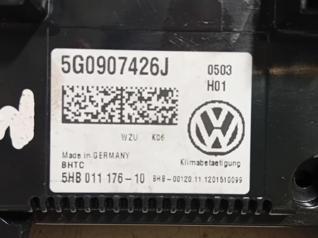 Modulo Comando Riscaldamento Clima 5G0 907 426 J 5G0907426J Volkswagen GOLF VII 2013
